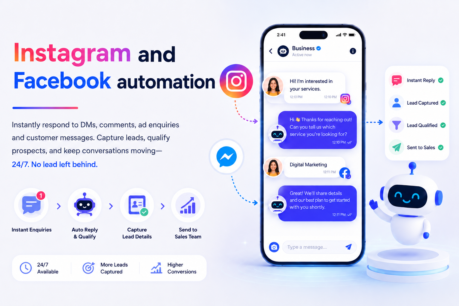 Instagram and Facebook Automation